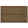 Elegant Honey Brown Wall Headboard - Solid Wood Pine