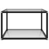 Stylish Transparent Coffee Table - 60x60x35 cm Tempered Glass