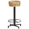 Stylish 2 Pcs Bar Stools 66 cm | Solid Mango Wood