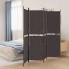 4-Panel Room Divider Brown 200x180 cm Fabric Colour brown Size 200 x 180 cm Number of 1 Number_of_Panels 4 