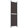 4-Panel Brown Room Divider 200x180 cm | Stylish Privacy Solution