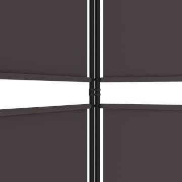 4-Panel Brown Room Divider 200x180 cm | Stylish Privacy Solution