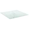 Marble Design Table Top - 30x30 cm Tempered Glass