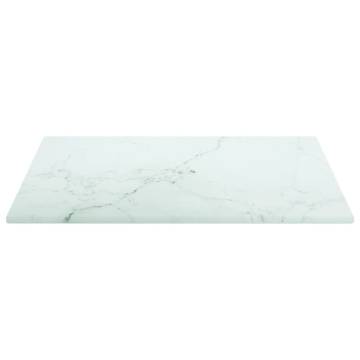 Marble Design Table Top - 30x30 cm Tempered Glass