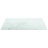 Marble Design Table Top - 30x30 cm Tempered Glass