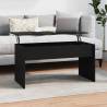 Coffee Table Black 102x50.5x52.5 cm Engineered Wood Colour black Quantity in Package 1 