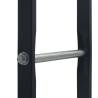 Firewood Rack Black Steel 100x25x100 cm - Durable & Stylish