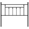 Metal Headboard Black 107 cm | Stylish & Sturdy Design