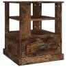 Elegant Smoked Oak Side Table - 50x50x60 cm | Hipomarket