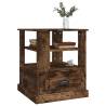 Elegant Smoked Oak Side Table - 50x50x60 cm | Hipomarket