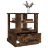 Elegant Smoked Oak Side Table - 50x50x60 cm | Hipomarket