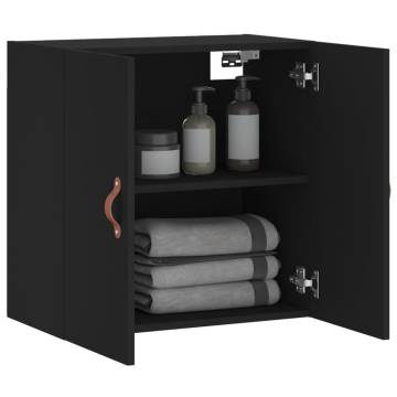 Stylish Black Wall Cabinet - 60x31x60 cm | HipoMarket