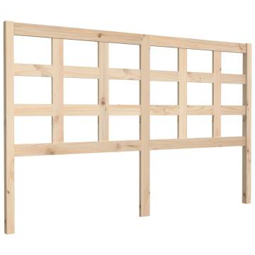 Stylish Solid Pine Bed Headboard - 156x4x100 cm