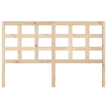 Stylish Solid Pine Bed Headboard - 156x4x100 cm