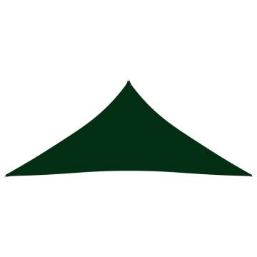 Sunshade Sail Oxford Fabric Triangular 4.5m Dark Green