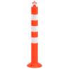 Traffic Control Bollards Set (4 pcs) with Chain - 75 cm PE