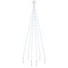 Christmas Tree on Flagpole with 108 LEDs - 180 cm Cold White