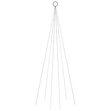 Christmas Tree on Flagpole with 108 LEDs - 180 cm Cold White