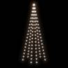 Christmas Tree on Flagpole with 108 LEDs - 180 cm Cold White