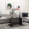 High Gloss Black Coffee Table - Modern Engineered Wood Design