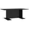 High Gloss Black Coffee Table - Modern Engineered Wood Design