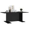 High Gloss Black Coffee Table - Modern Engineered Wood Design