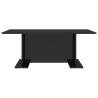 High Gloss Black Coffee Table - Modern Engineered Wood Design