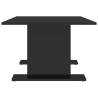 High Gloss Black Coffee Table - Modern Engineered Wood Design