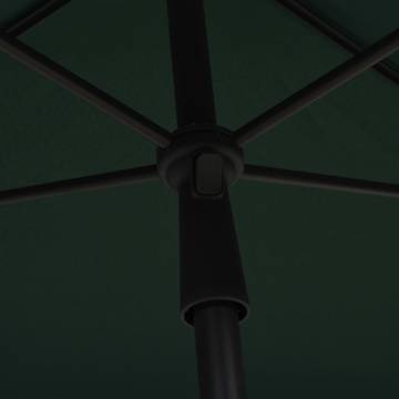 Garden Parasol with Pole 210x140 cm - UV Protective Green