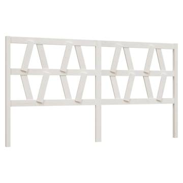 Stylish White Pine Bed Headboard - 186x4x100 cm