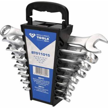 BRILLIANT TOOLS 15 pcs Combination Wrench Set | HipoMarket UK