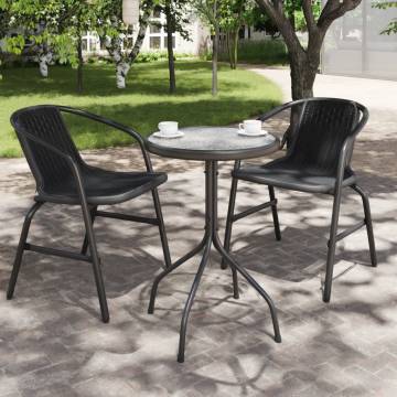 Garden Table Ø50x71 cm Steel Anthracite - Stylish & Durable