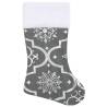 Luxury Grey Christmas Tree Skirt & Sock - 150 cm | HipoMarket