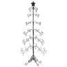 Black Metal Christmas Tree for DIY Decoration - 215 cm