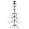 Black Metal Christmas Tree for DIY Decoration - 215 cm