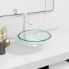 Basin Tempered Glass 30x12 cm Transparent Colour transparent Size 30 x 12 cm 