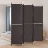 6-Panel Room Divider Brown 300x220 cm Fabric Colour brown Size 300 x 220 cm Number of 1 Number_of_Panels 6 