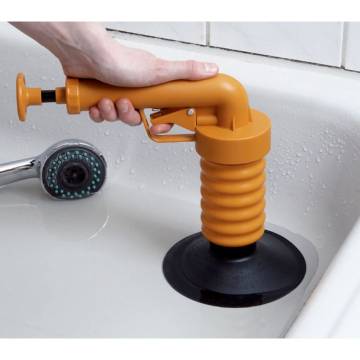 Drain Buster Handheld Drain Plunger - Orange & Black