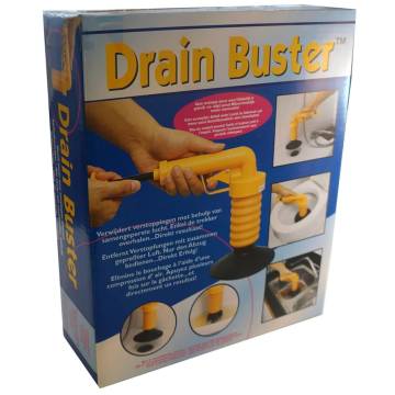 Drain Buster Handheld Drain Plunger - Orange & Black