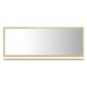 Stylish Bathroom Mirror - White and Sonoma Oak (90x10.5x37 cm)