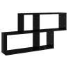 High Gloss Black Wall Shelf - 100x18x53 cm | HipoMarket