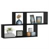 High Gloss Black Wall Shelf - 100x18x53 cm | HipoMarket