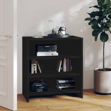 Elegant Black Sideboard - 70x40.5x75 cm Engineered Wood