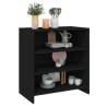 Elegant Black Sideboard - 70x40.5x75 cm Engineered Wood