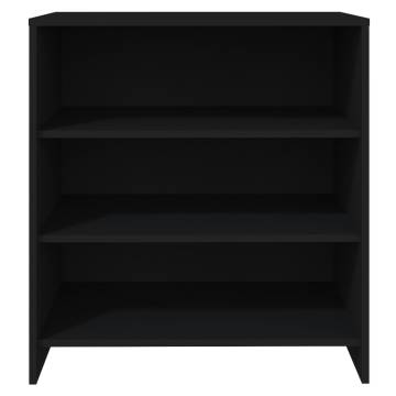 Elegant Black Sideboard - 70x40.5x75 cm Engineered Wood