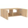 TV Wall Cabinet with LED Lights - Sonoma Oak | HipoMarket