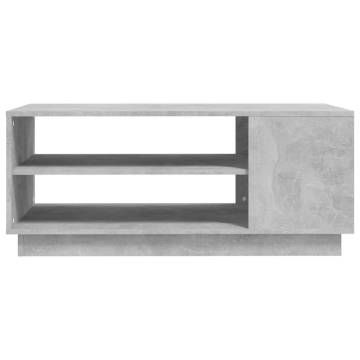 Concrete Grey Coffee Table - Modern Design & Ample Storage