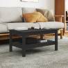 Coffee Table Black 80x50x40 cm Solid Wood Pine Colour black Size 80 x 50 x 40 cm Quantity in Package 1 