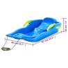 Blue Sledge with Brakes - Durable Polypropylene 87x40 cm