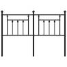 Stylish Black Metal Headboard 150 cm | Hipomarket